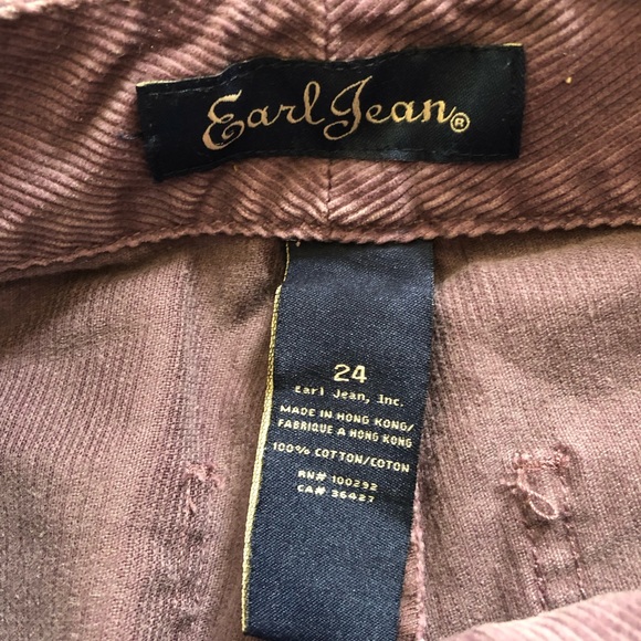 NWT Earl Jeans corduroy pants 24 trousers urban - Picture 3 of 6